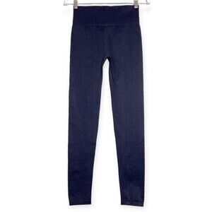 Outdoor Voices High Rise Nylon Spandex Knit Leggings SIZE S Black Yoga Pants